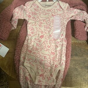 Huggies Pink Floral Kids Bodysuit Set